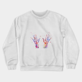 Human blood vessels Crewneck Sweatshirt